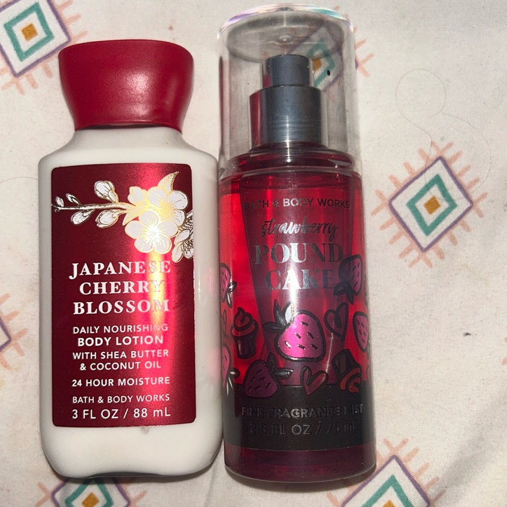 Bath&Body works lotion and perfume minis